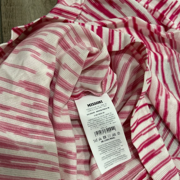 Missoni pink space dyed knot front midi dress - Picture 6 of 8